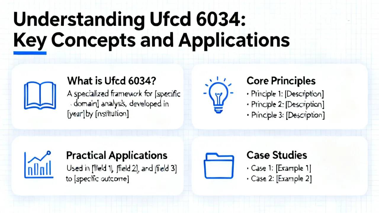 Understanding Ufcd 6034 in Education