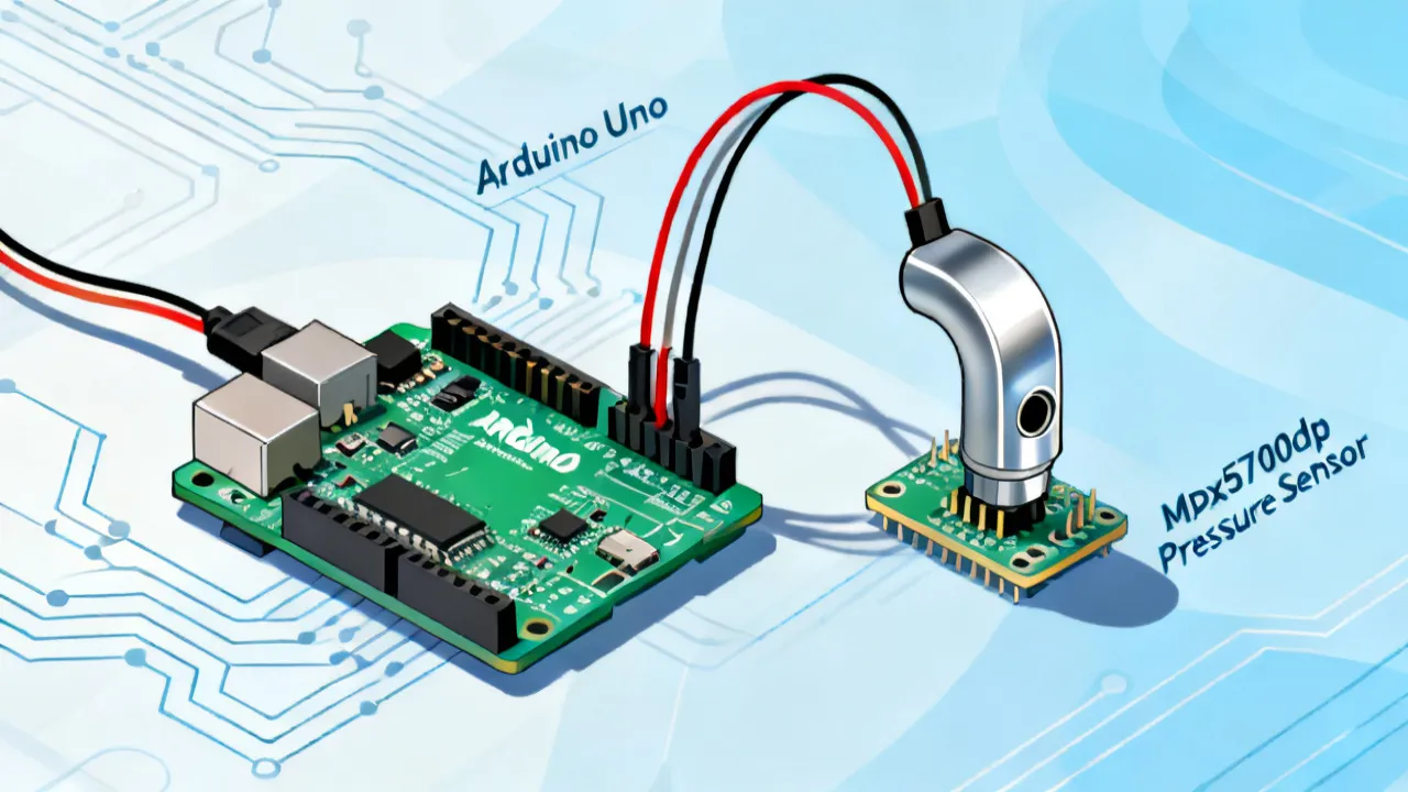 Harnessing Mpx5700dp with Arduino